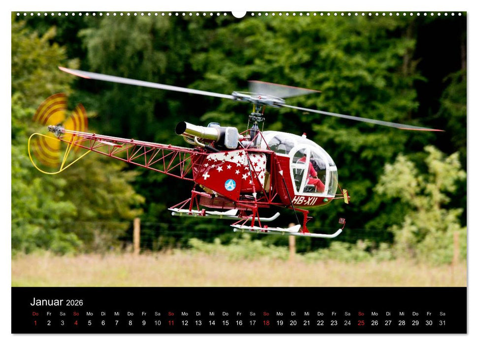 Modellhelis (CALVENDO Premium Wandkalender 2026)