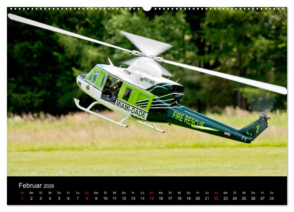 Modellhelis (CALVENDO Premium Wandkalender 2026)