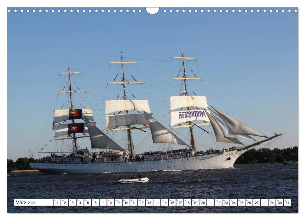 Schiffe - Zwischen Hamburg und Wedel (CALVENDO Wandkalender 2026)