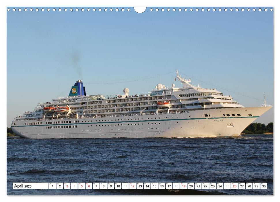 Schiffe - Zwischen Hamburg und Wedel (CALVENDO Wandkalender 2026)