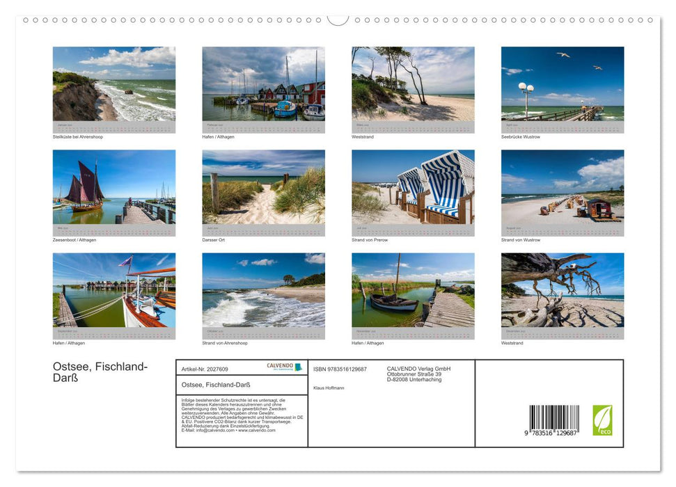 Ostsee, Fischland-Darß (CALVENDO Premium Wandkalender 2026)