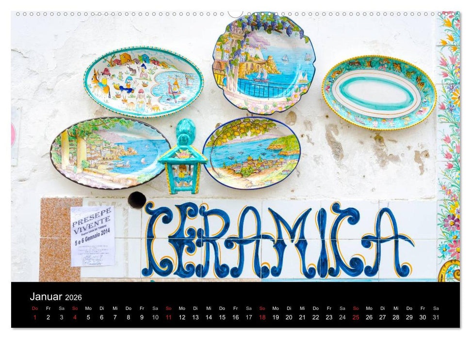 Vietri sul Mare an der Amalfiküste (CALVENDO Wandkalender 2026)