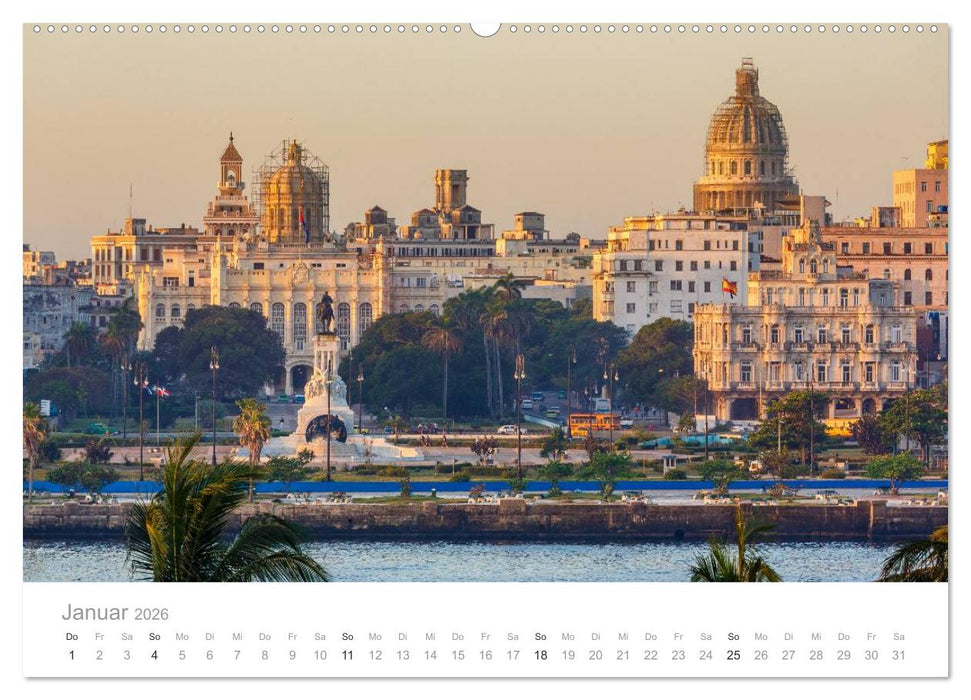 Cuba - Unter der Sonne der Karibik (CALVENDO Wandkalender 2026)