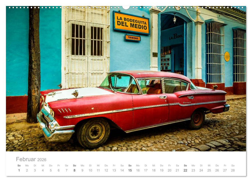 Cuba - Unter der Sonne der Karibik (CALVENDO Wandkalender 2026)