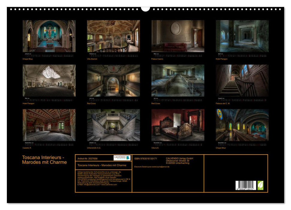 Toscana Interieurs - Marodes mit Charme (CALVENDO Wandkalender 2026)