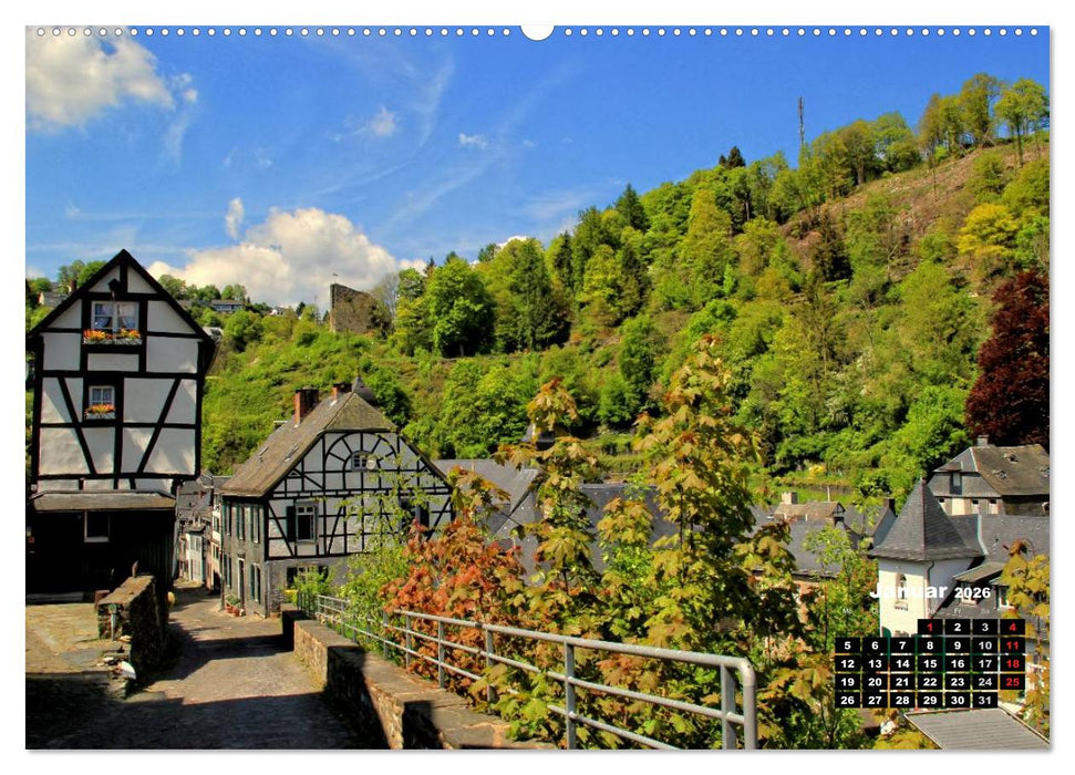 Eine Perle in der Eifel - Monschau (CALVENDO Premium Wandkalender 2026)