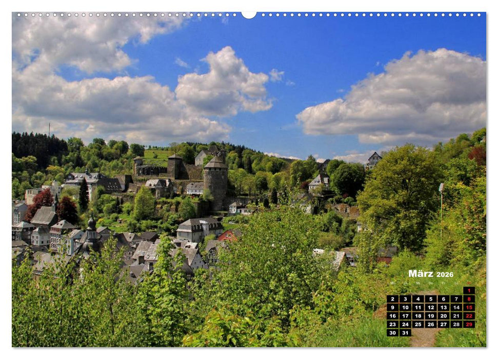 Eine Perle in der Eifel - Monschau (CALVENDO Premium Wandkalender 2026)