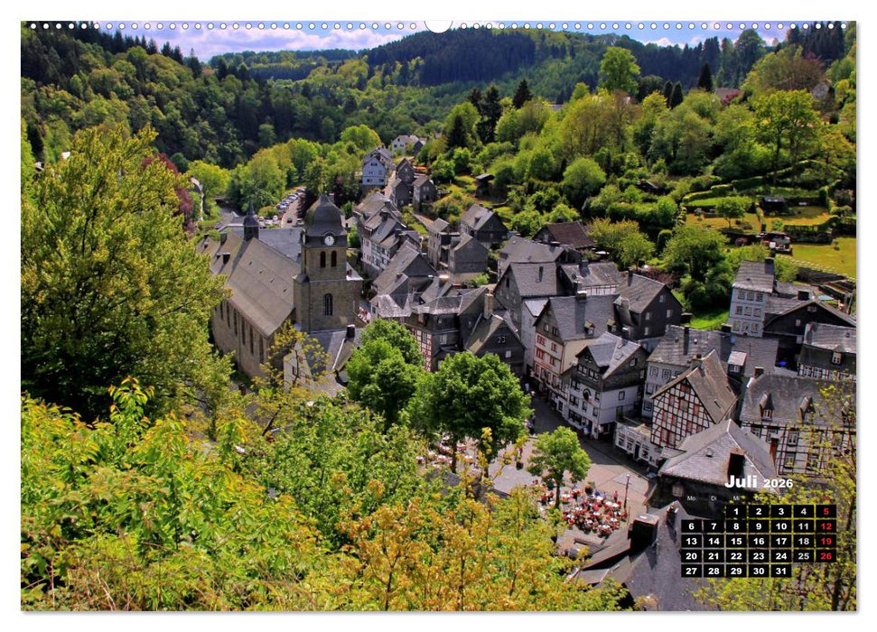 Eine Perle in der Eifel - Monschau (CALVENDO Premium Wandkalender 2026)