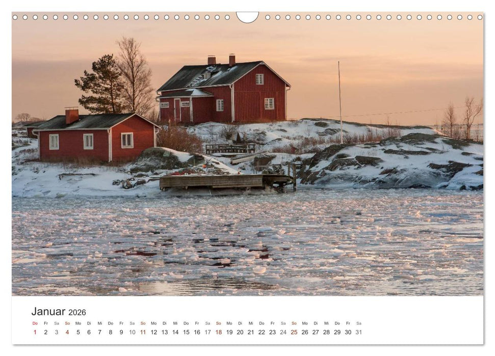 Helsinki - Hauptstadt am Finnischen Meerbusen (CALVENDO Wandkalender 2026)