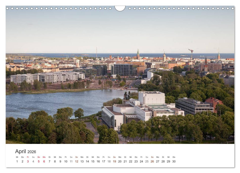 Helsinki - Hauptstadt am Finnischen Meerbusen (CALVENDO Wandkalender 2026)