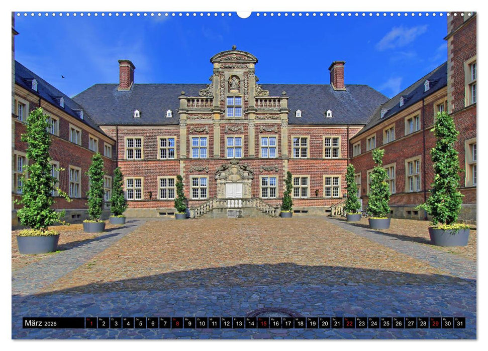 Burgen und Schlösser im Münsterland (CALVENDO Wandkalender 2026)