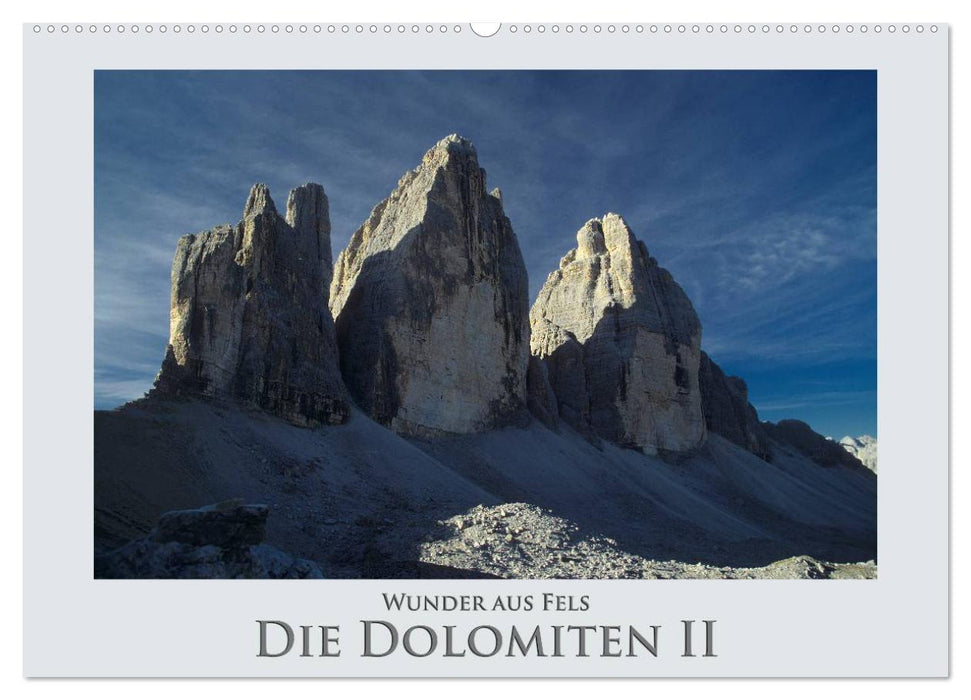 Wunder aus Fels - Die Dolomiten II (CALVENDO Wandkalender 2026)