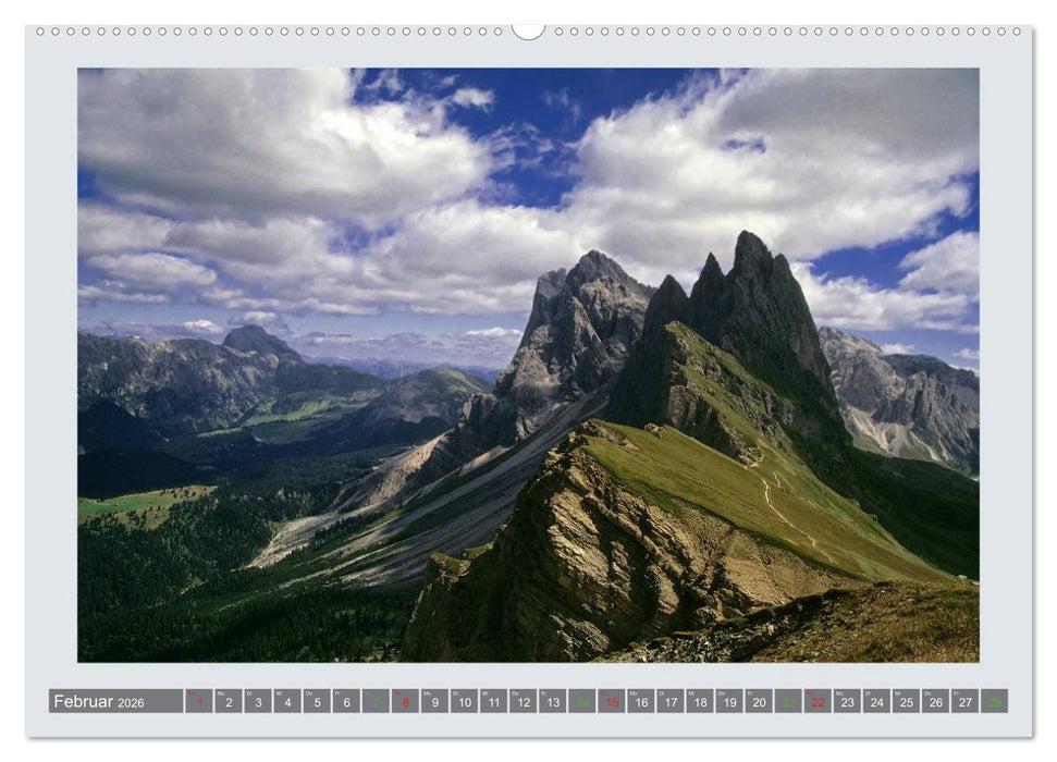 Wunder aus Fels - Die Dolomiten II (CALVENDO Wandkalender 2026)