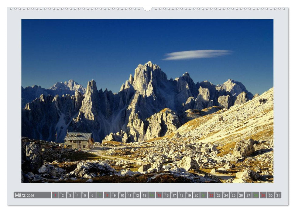 Wunder aus Fels - Die Dolomiten II (CALVENDO Wandkalender 2026)
