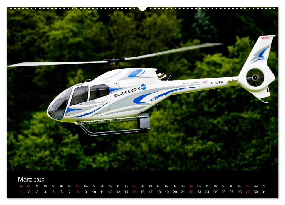 Modellhelis (CALVENDO Wandkalender 2026)