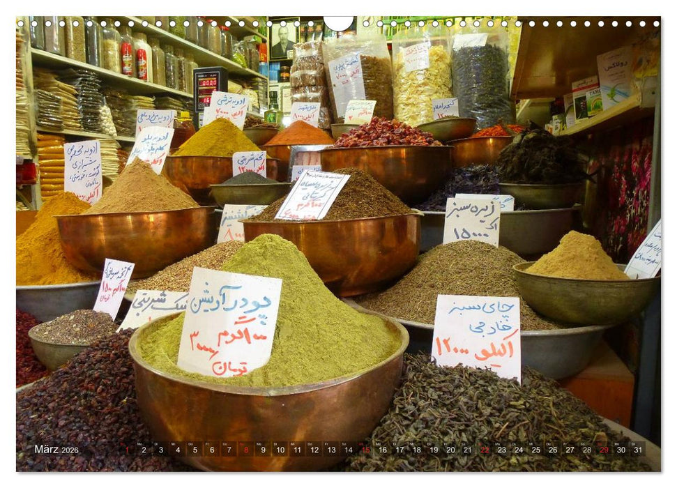 Iran - Eine Bilder-Reise (CALVENDO Wandkalender 2026)