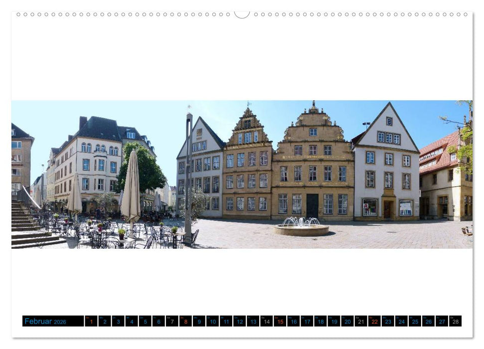 Bielefeld gibt es! Stadtpanoramen (CALVENDO Premium Wandkalender 2026)
