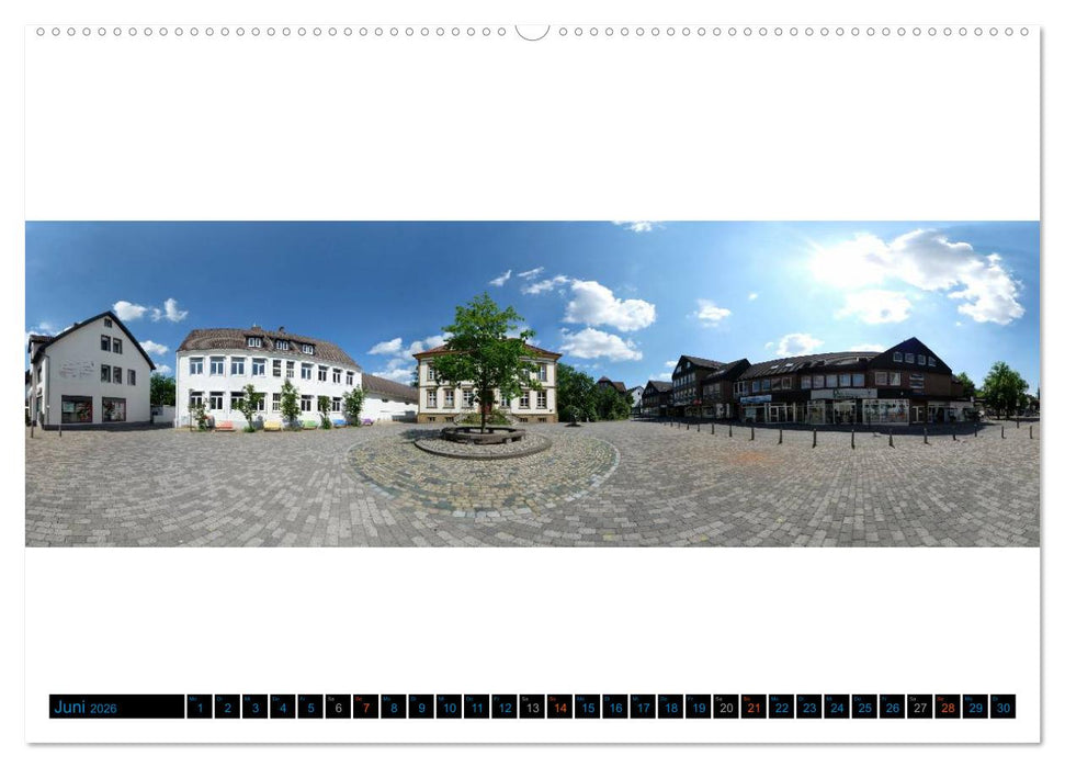 Bielefeld gibt es! Stadtpanoramen (CALVENDO Premium Wandkalender 2026)