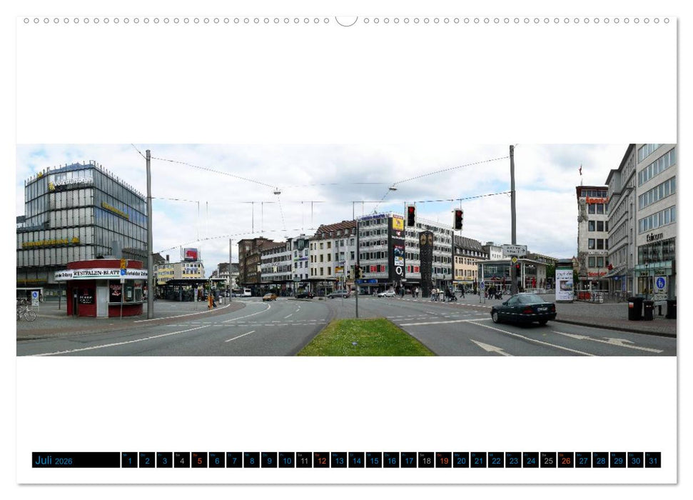 Bielefeld gibt es! Stadtpanoramen (CALVENDO Premium Wandkalender 2026)