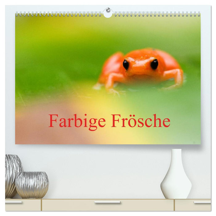 Farbige Frösche (CALVENDO Premium Wandkalender 2026)