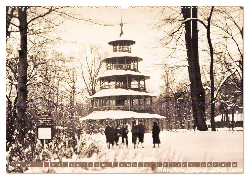 Spaziergang durch München – Die Stadt auf historischen Karten (CALVENDO Wandkalender 2026)