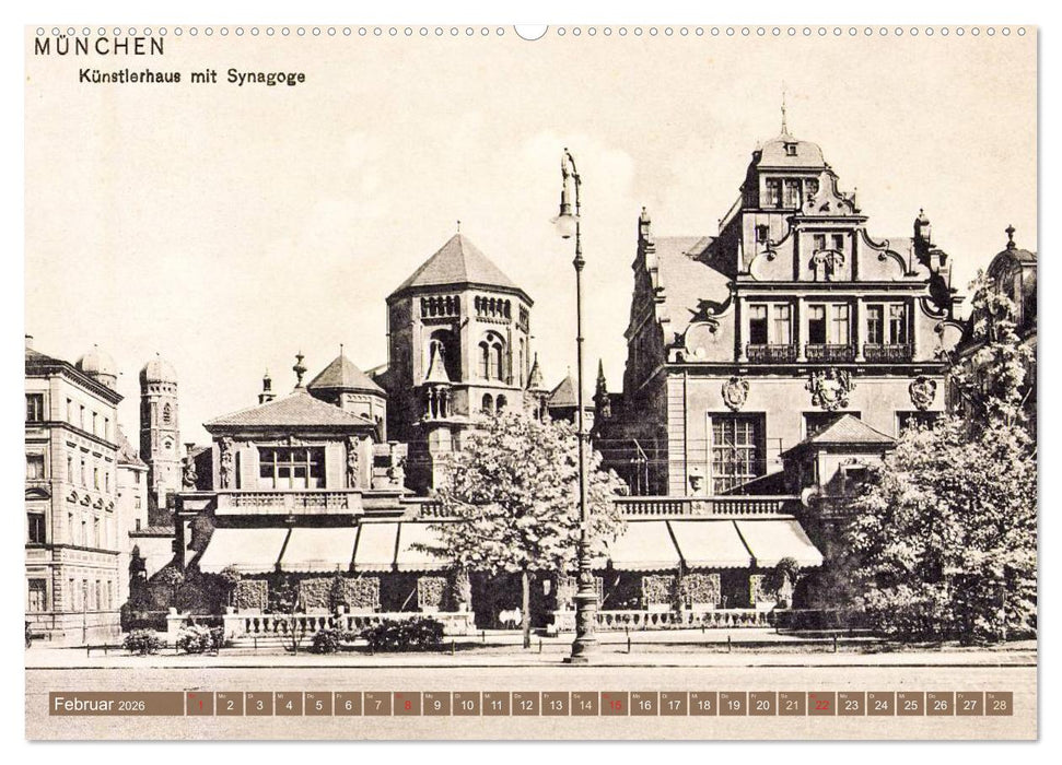 Spaziergang durch München – Die Stadt auf historischen Karten (CALVENDO Wandkalender 2026)