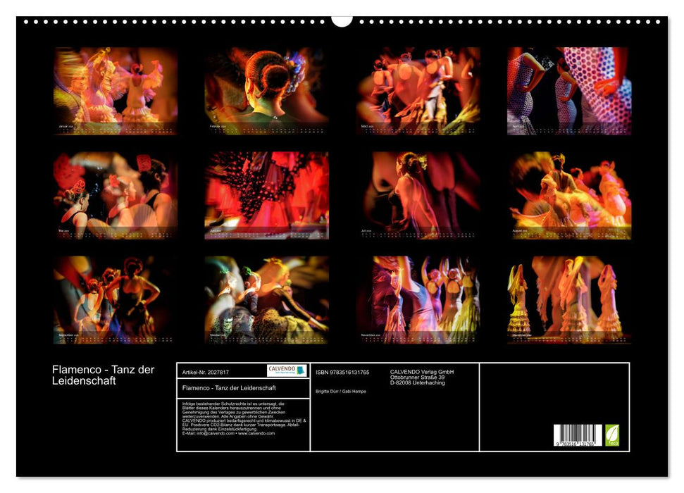 Flamenco - Tanz der Leidenschaft (CALVENDO Wandkalender 2026)