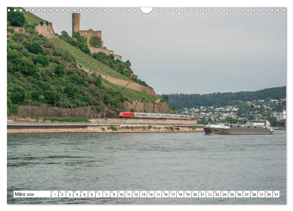 Eisenbahn an Rhein und Mosel 2026 (CALVENDO Wandkalender 2026)