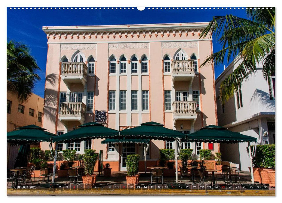Miami South Beach (CALVENDO Premium Wandkalender 2026)