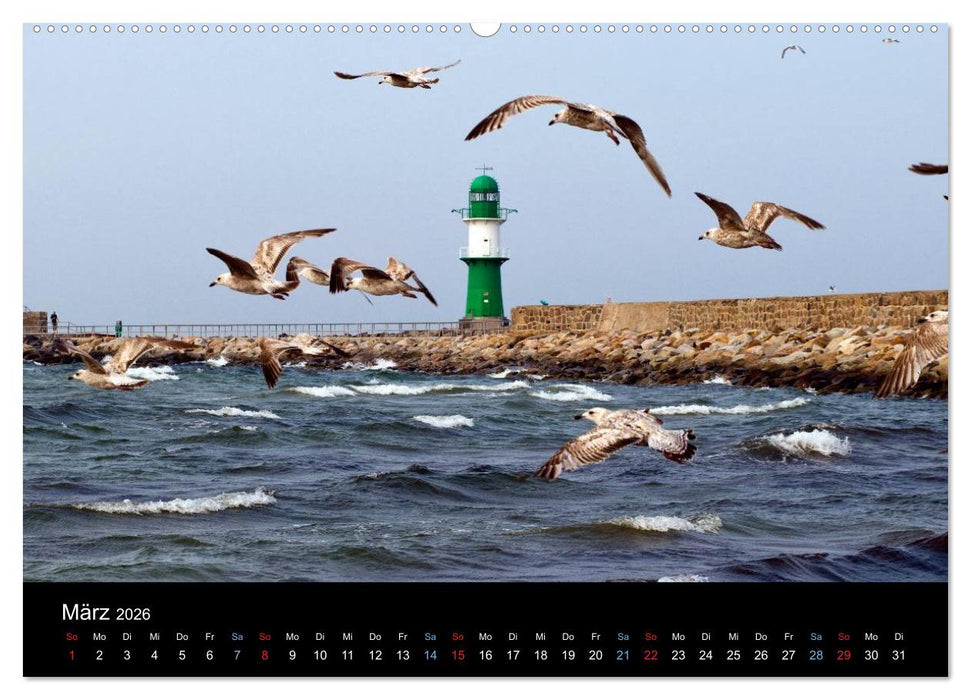 Warnemünde - Maritime Landschaften (CALVENDO Premium Wandkalender 2026)