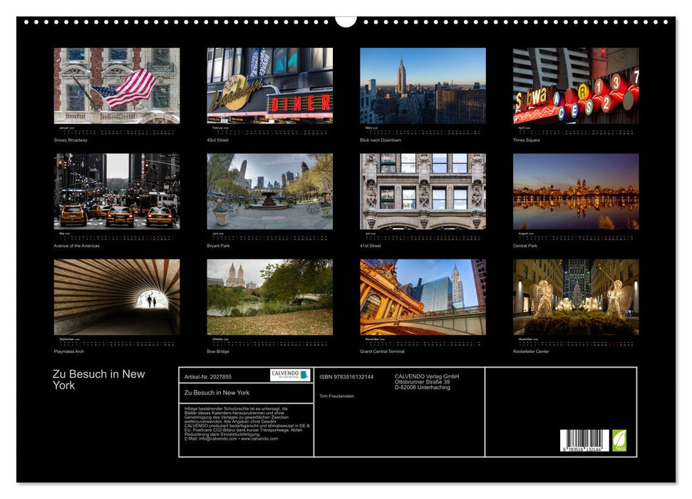 Zu Besuch in New York (CALVENDO Wandkalender 2026)