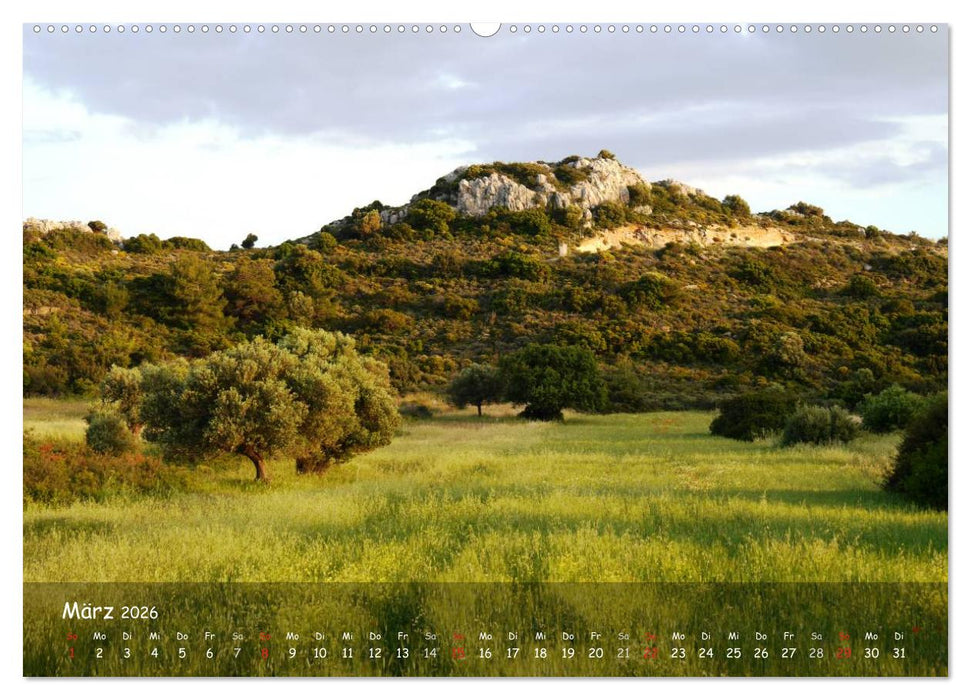 Trauminsel Rhodos (CALVENDO Premium Wandkalender 2026)