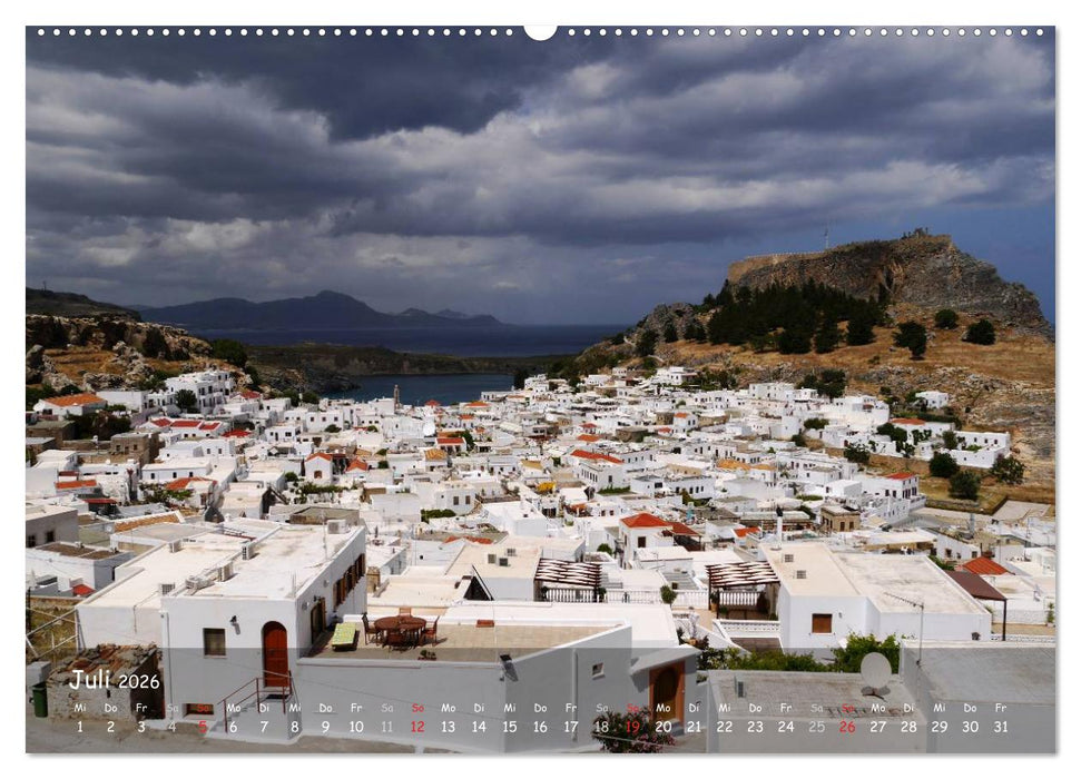 Trauminsel Rhodos (CALVENDO Premium Wandkalender 2026)
