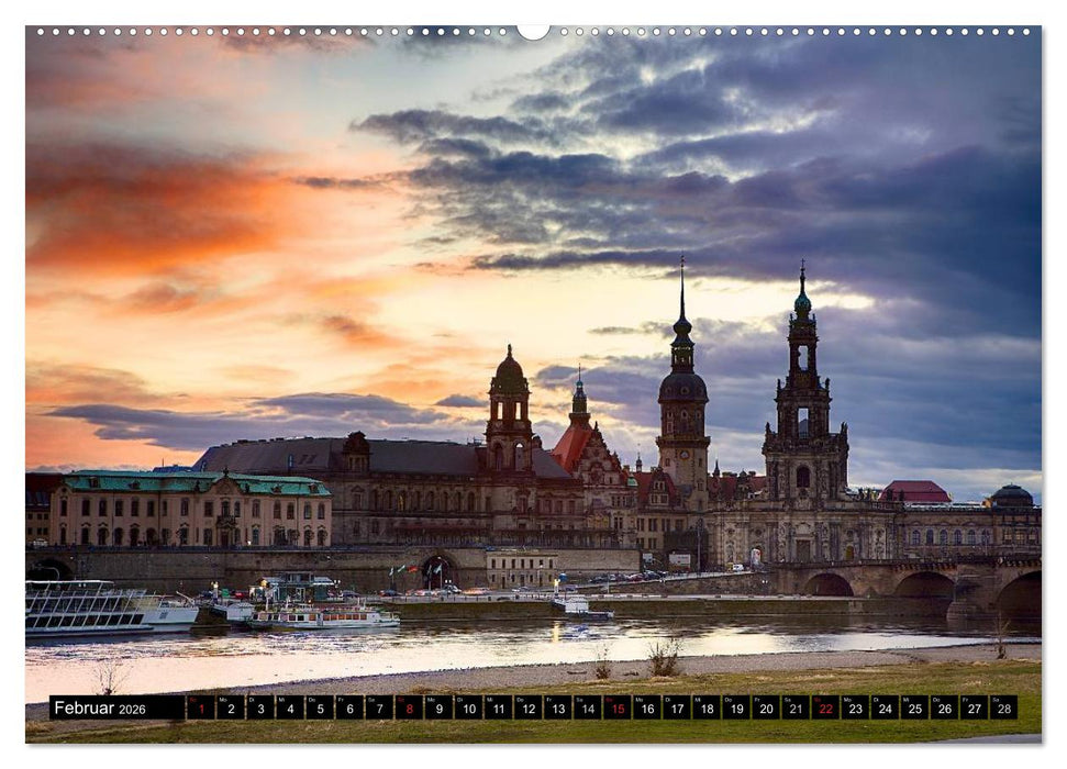 WUNDERVOLLES DRESDEN (CALVENDO Premium Wandkalender 2026)