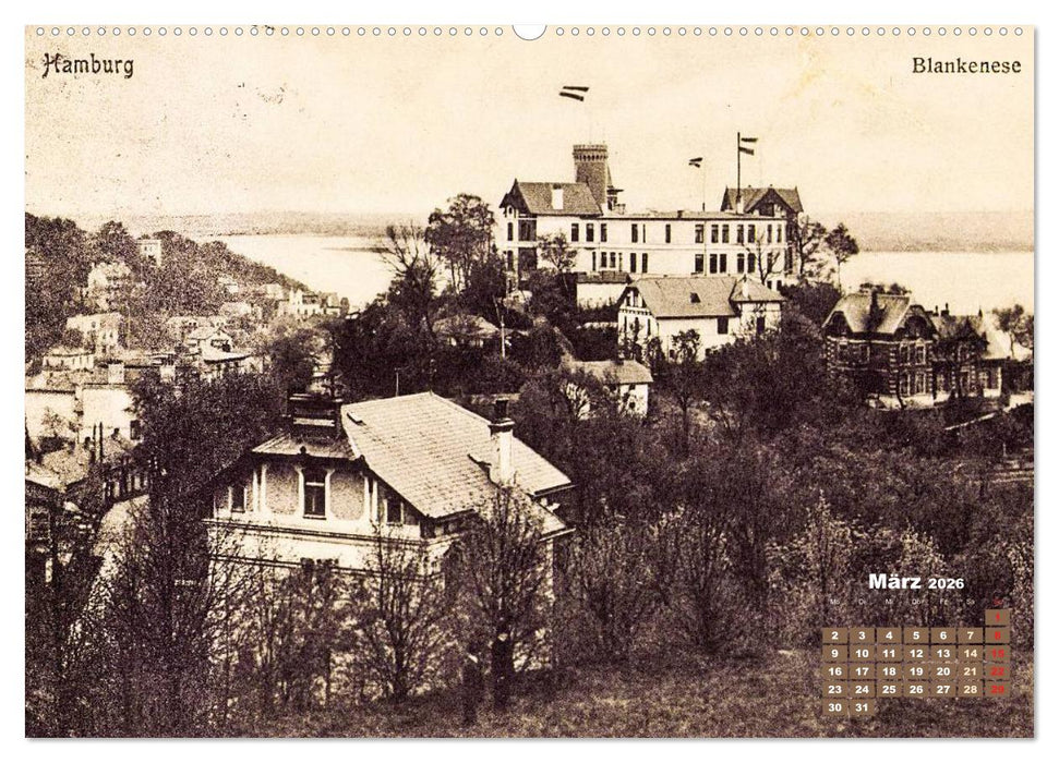 Grüße aus dem alten Hamburg – Historische Ansichten der Stadt (CALVENDO Wandkalender 2026)