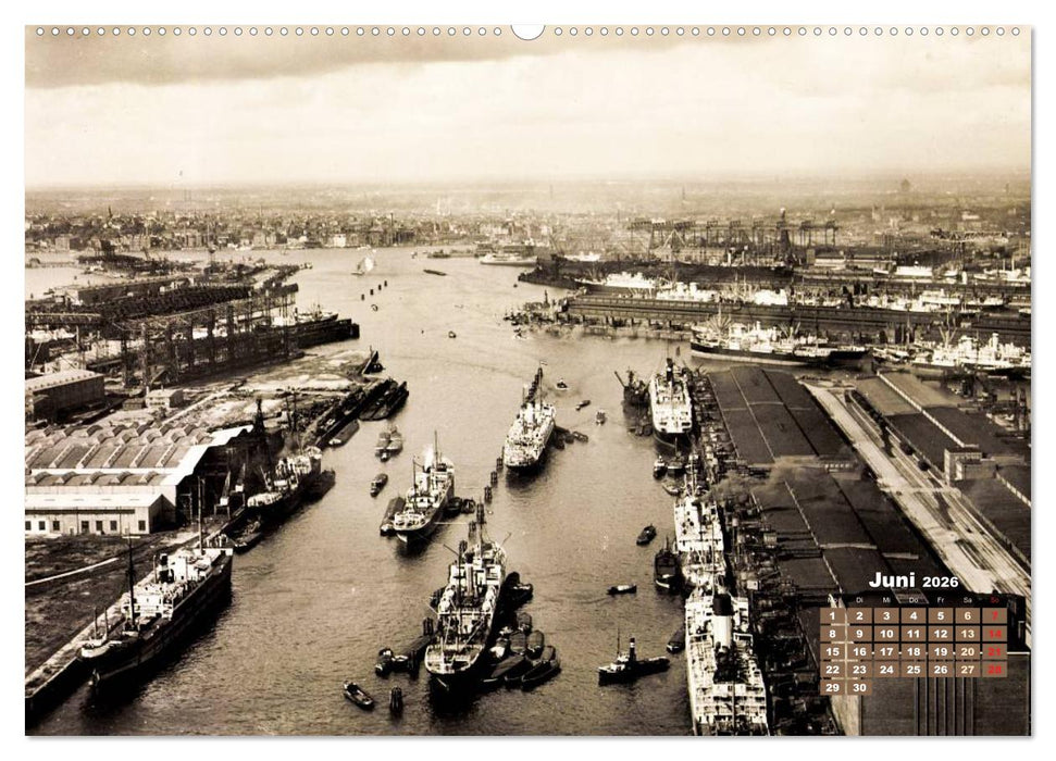 Grüße aus dem alten Hamburg – Historische Ansichten der Stadt (CALVENDO Wandkalender 2026)