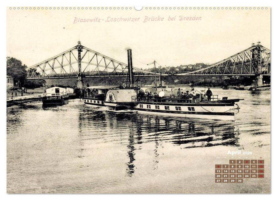 Souvenirs aus Dresden – Die Stadt auf historischen Karten (CALVENDO Wandkalender 2026)