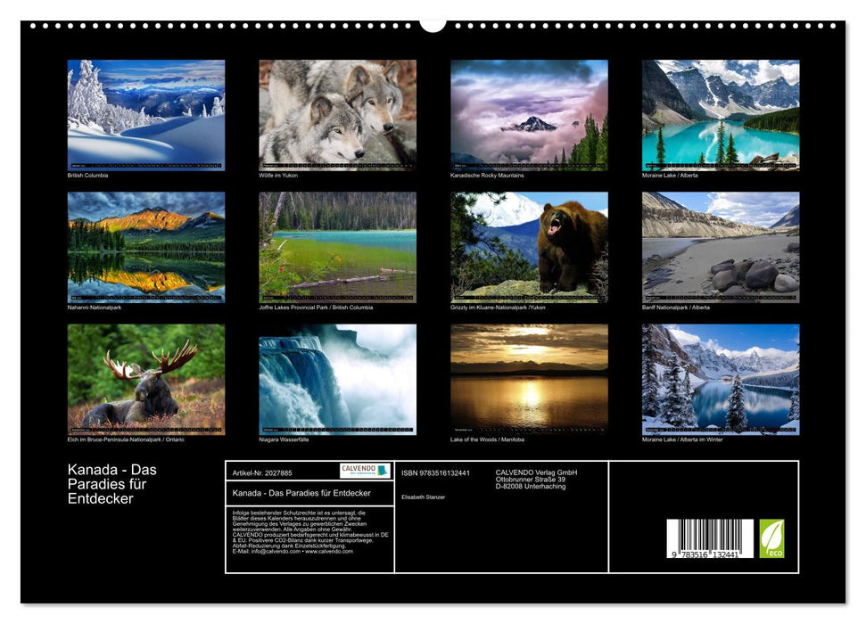 Kanada - Das Paradies für Entdecker (CALVENDO Premium Wandkalender 2026)