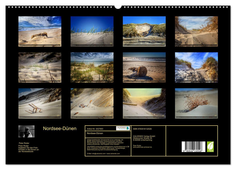 Nordsee-Dünen (CALVENDO Premium Wandkalender 2026)