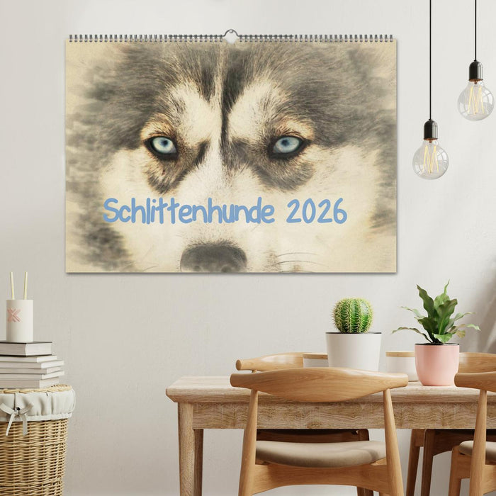 Schlittenhunde 2026 (CALVENDO Wandkalender 2026)