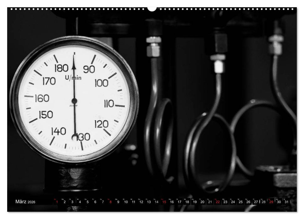 Industrieästhetik in Schwarz-Weiss (CALVENDO Wandkalender 2026)