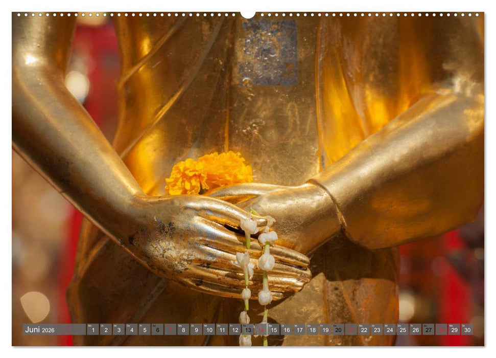 Buddha - Momente der inneren Einkehr (CALVENDO Premium Wandkalender 2026)