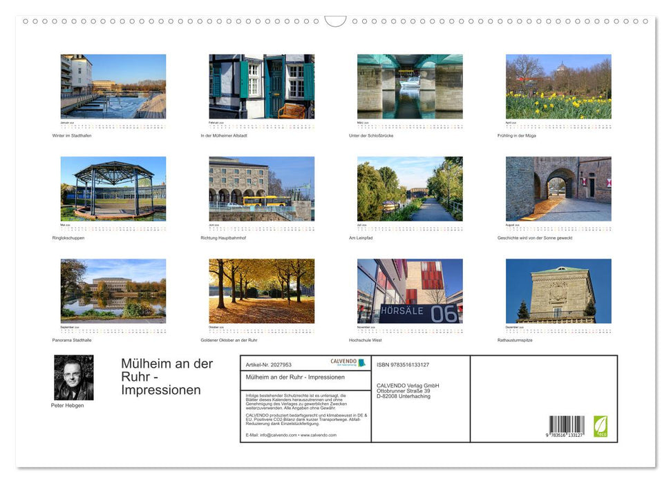 Mülheim an der Ruhr - Impressionen (CALVENDO Wandkalender 2026)