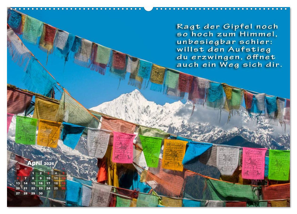 BUDDHAS WEISHEITEN - Balsam für die Seele (CALVENDO Premium Wandkalender 2026)