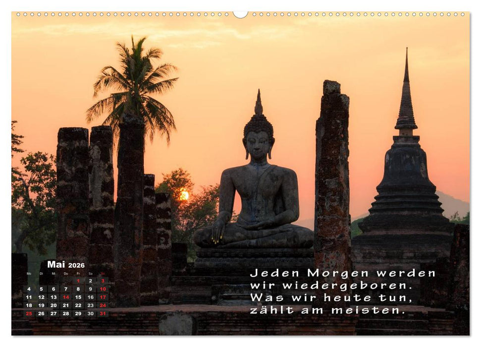 BUDDHAS WEISHEITEN - Balsam für die Seele (CALVENDO Premium Wandkalender 2026)