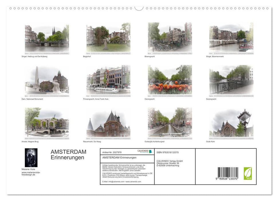 AMSTERDAM Erinnerungen (CALVENDO Premium Wandkalender 2026)