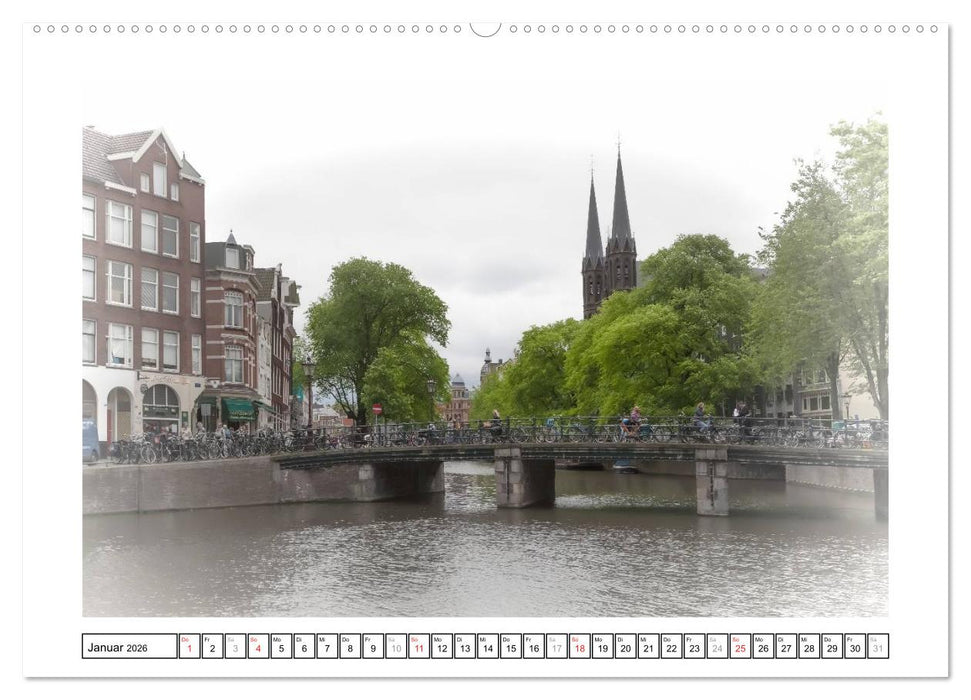 AMSTERDAM Erinnerungen (CALVENDO Premium Wandkalender 2026)