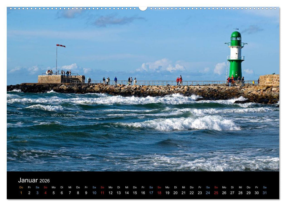 Warnemünde - Maritime Landschaften (CALVENDO Wandkalender 2026)