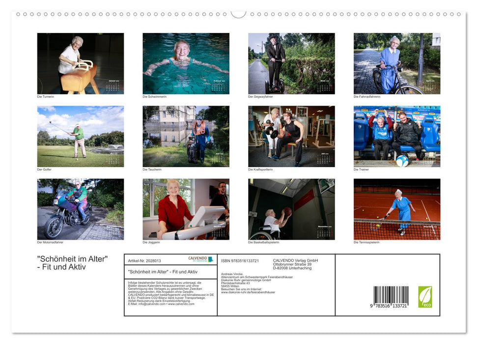 "Schönheit im Alter" - Fit und Aktiv (CALVENDO Premium Wandkalender 2026)