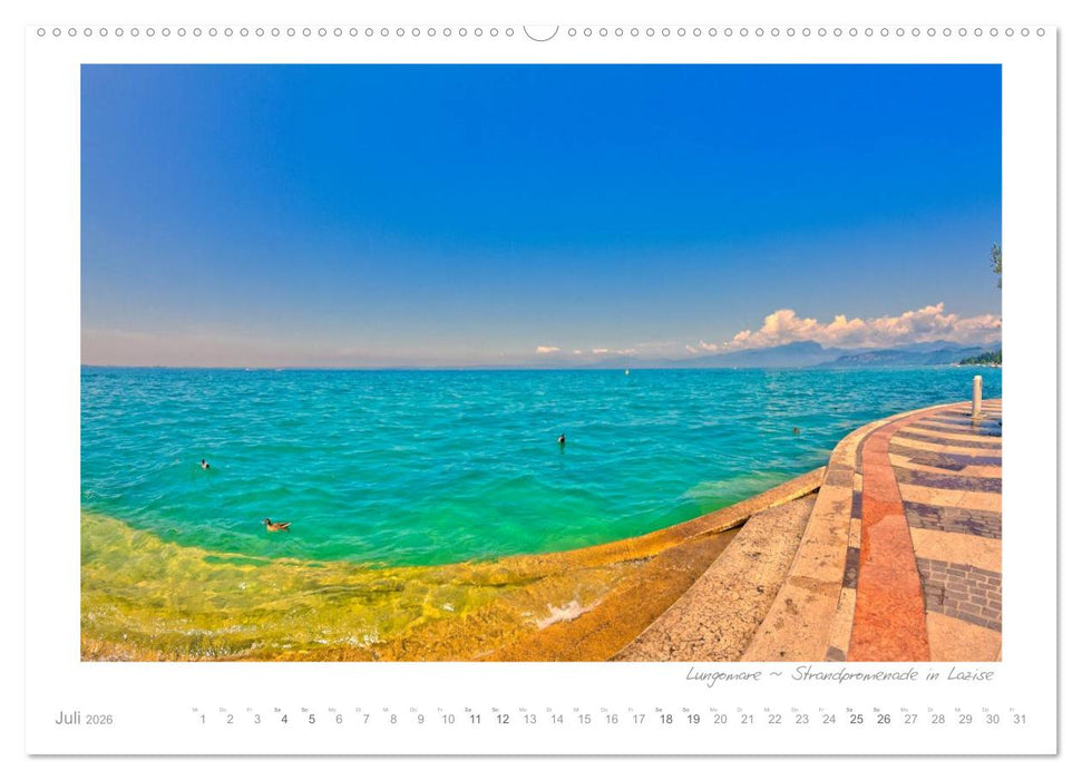Sehnsucht Gardasee - Mediterranes Flair am Lago di Garda (CALVENDO Premium Wandkalender 2026)